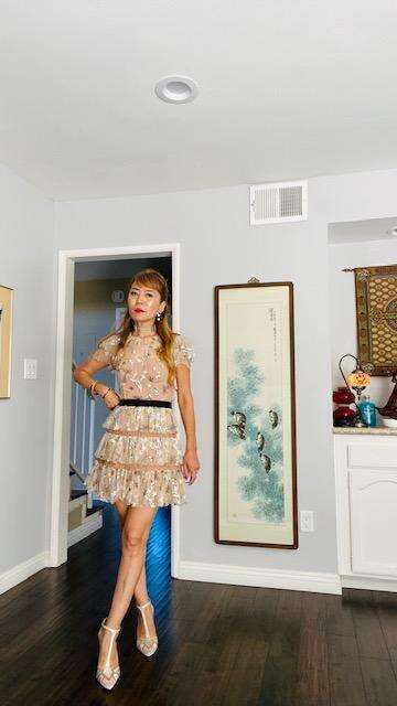 Dressing for special occasions with sequin dress 
