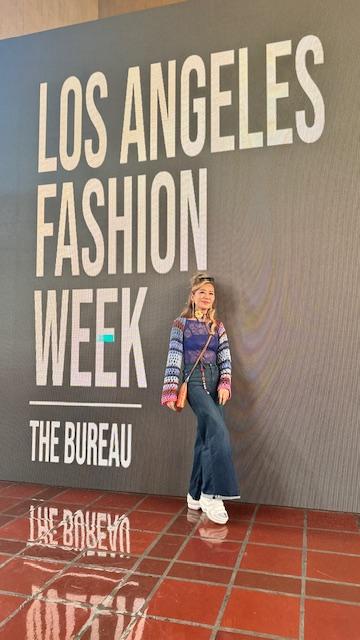 A picture taken at los angeles fashion week
